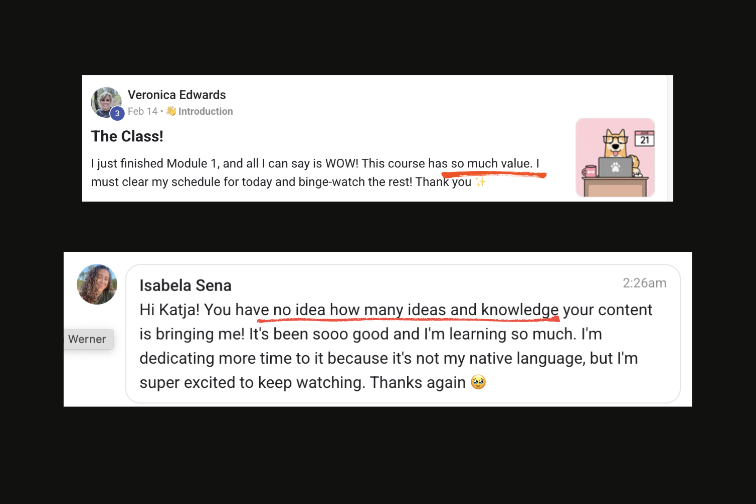 Veronica & Isabela — WOW, learning so much